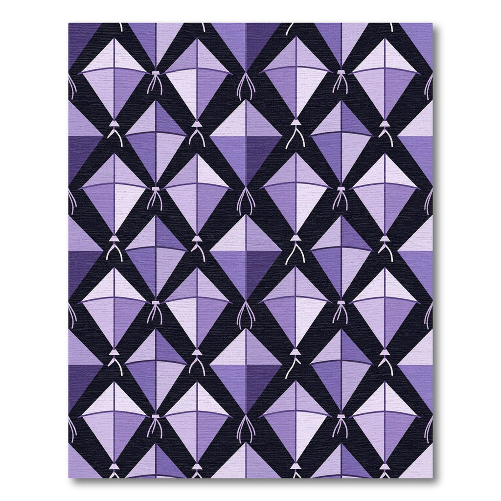 Lavender Geometric Kite Mosaic Rug