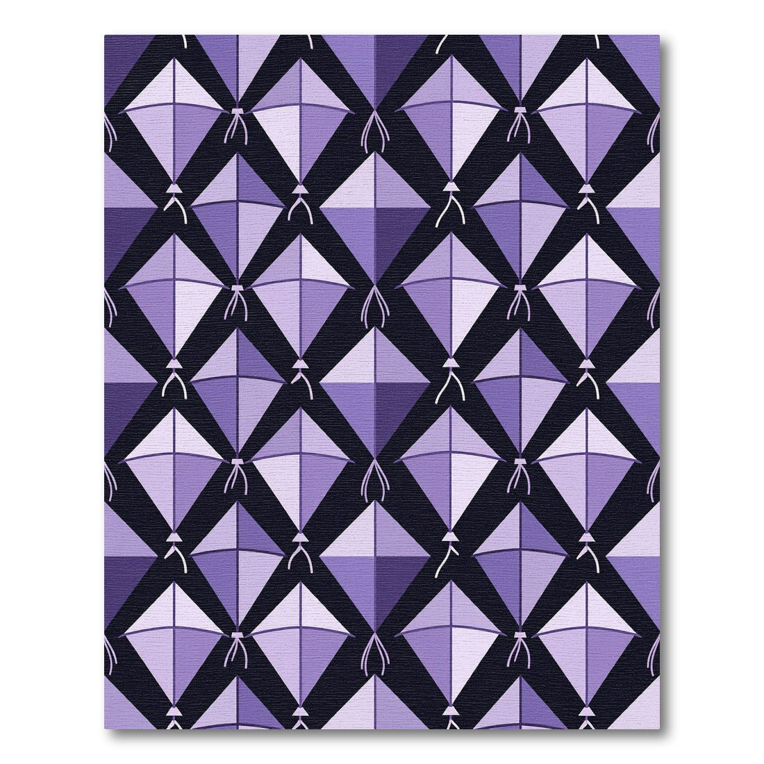 Lavender Geometric Kite Mosaic Rug