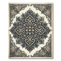 Vintage Ornate Acanthus Scrollwork Rug