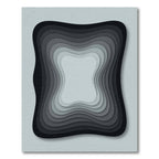 Monochromatic Gradient Layered Organic Rug