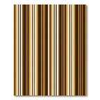 Modern Earthy Ochre Brown Striped Rug