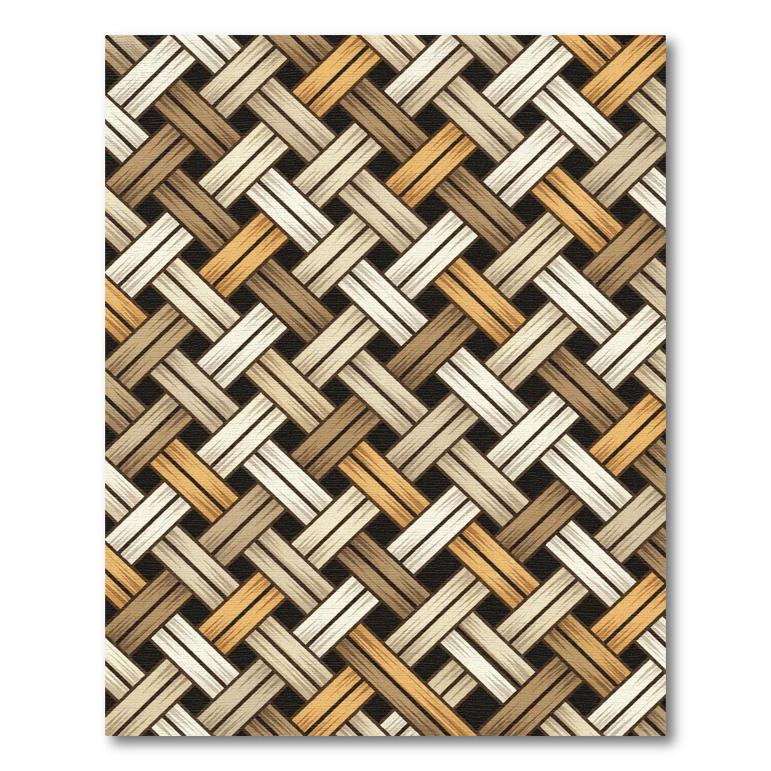 Woven Earthy Texture Herringbone Rug