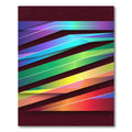 Vibrant Graduated Ribbon Layers Rug