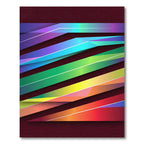 Vibrant Graduated Ribbon Layers Rug