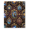 Celestial Gold Mythical Creature Astrology Rug