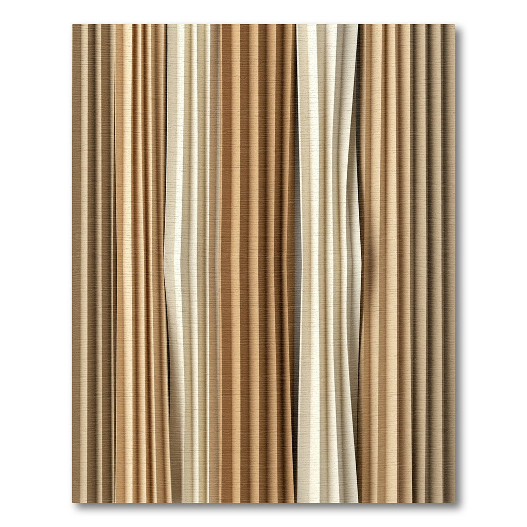 Earthy Tones Vertical Pleated Drapery Rug