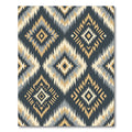 Tribal Diamond Geometric Warm Tones Rug