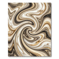 Golden Marble Swirl Inlay Rug