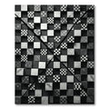Monochrome 3D Checkerboard Cubes Rug