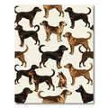 Charming Earth Tone Canine Portraits Rug