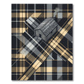 Rustic Log Cabin Plaid Tartan Rug
