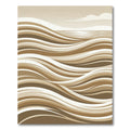 Earthy Toned Abstract Wave Rug