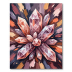 Radiant Amethyst Quartz Crystal Burst Rug