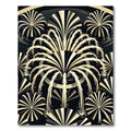 Art Deco Amber Fountain Burst Rug