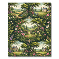 Enchanted Garden Meadow Floral Tale Rug