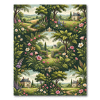 Enchanted Garden Meadow Floral Tale Rug