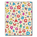 Alphabet Collage Kid Friendly Collage Rug