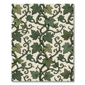 Lush Green Ivy Vine Botanical Tile Rug