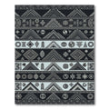 Tribal Geometric Symbols Stripes Rug