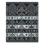 Tribal Geometric Symbols Stripes Rug