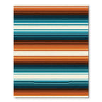 Earthy Tone Retro Striped Rug