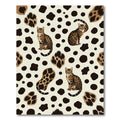 Brown Bengal Cats Animal Print Rug