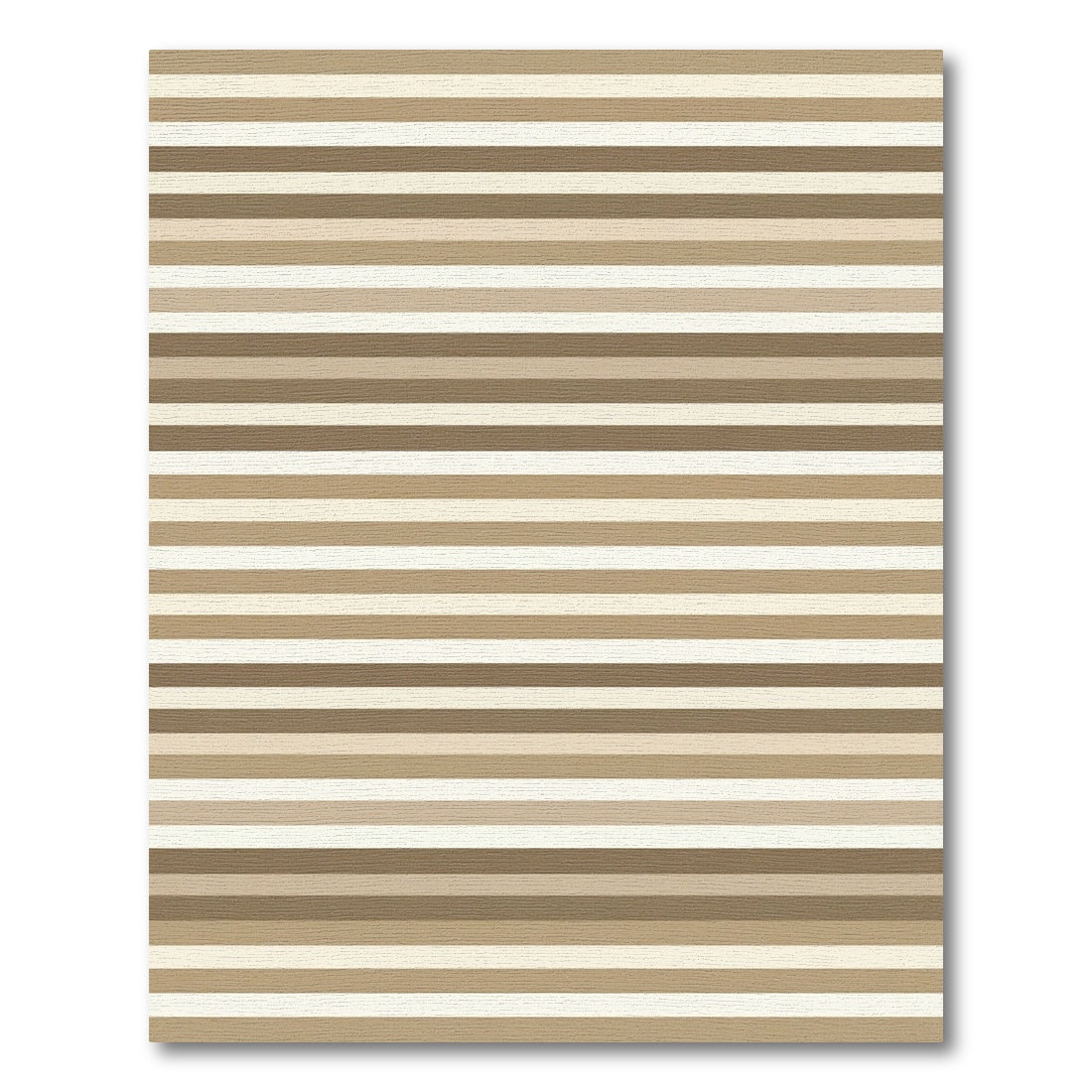 Neutral Earthy Tones Striped Abstraction Rug