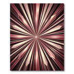 Rose Gold Geometric Burst Rug