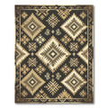 Earthy Geometric Tribal Diamond Rug