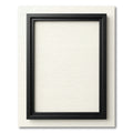 Minimalist Black Rectangle Frame Rug