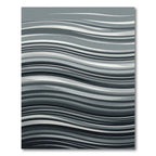Monochromatic Swirl Wave Lines Rug