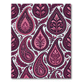Fuchsia Paisley Floral Medallion Rug