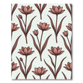 Muted Rose Floral Stem Art Rug