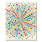 Vibrant Multicolored Dotted Pop Art Rug