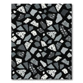 Monochromatic Aggregate Mosaic Fragments Rug