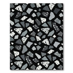 Monochromatic Aggregate Mosaic Fragments Rug