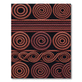 Terracotta Spiral Staircase Rope Art Rug