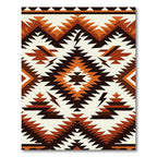 Geometric Southwest Earth Tone Diamond Rug