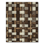 Wood Weave Patchwork Composition Rug
