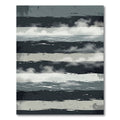 Monochrome Abstract Brush Stroke Rug