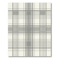 Modern Gray Tartan Check Rug