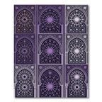 Purple Archway Medallion Intricate Floral Rug