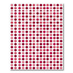 Crimson Pink Polka Dot Grid Rug