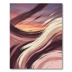 Ethereal Sunset Swirl Abstract Flow Rug