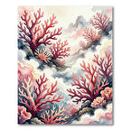 Coral Garden Watercolor Reef Rug