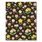 Whimsical Floral Garden Pansy Medley Rug