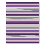 Modern Purple Gray Lavender Stripes Rug