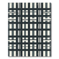 Grayscale Woven Checkered Plank Rug
