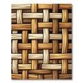 Woven Natural Texture Wood Grain Rug