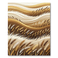 Golden Wheat Field Wavy Landscape Rug